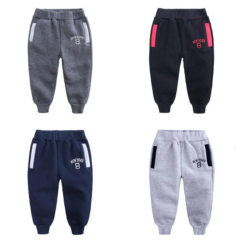 

2021 New Spring Autumn Children Boys Cotton Pants for Girls Casual Kids Boy Sweatpants Fashion School Trousers Four Colors Buub, Gray
