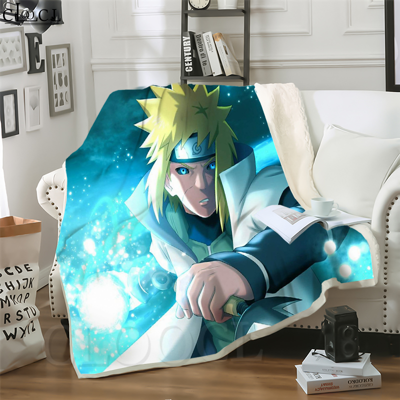 CLOOCL Hot Japan Anime NARUTO Namikaze Minato 3D Print Casual Style Air Conditioning Blanket Sofa Teens Bedding Throw Blankets Plush Quilt-image-663118592