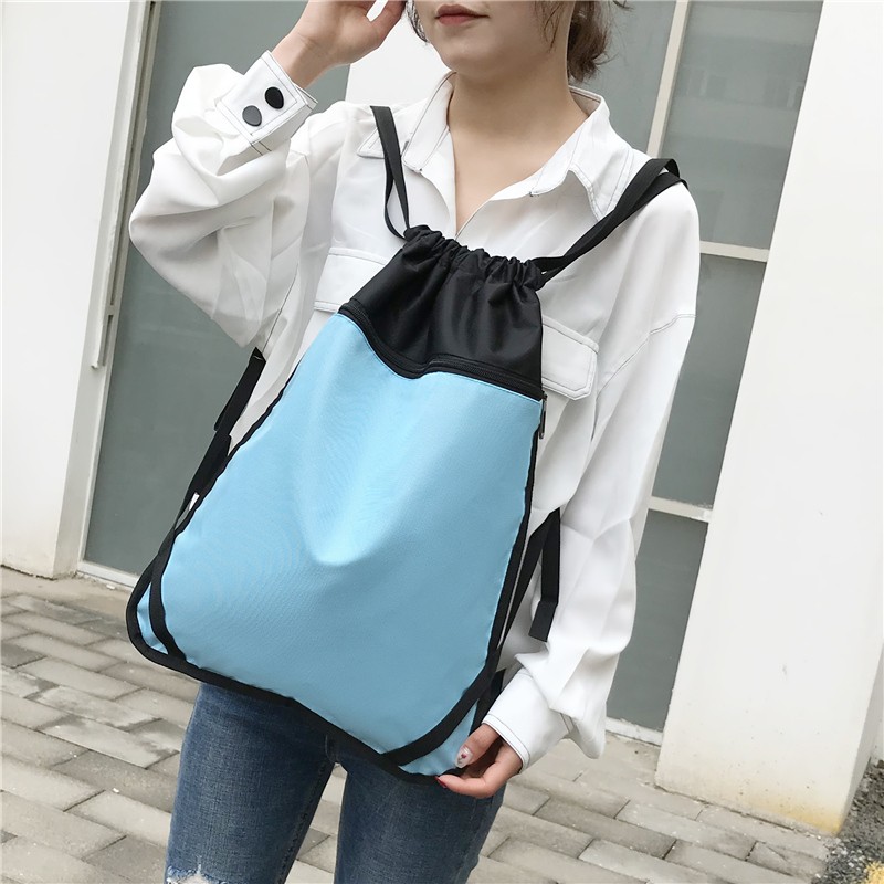 

HBP Pink Sugao Women backpack shoulder bag Waterproof oxford cloth fashion Large capcity draw with string, Blue