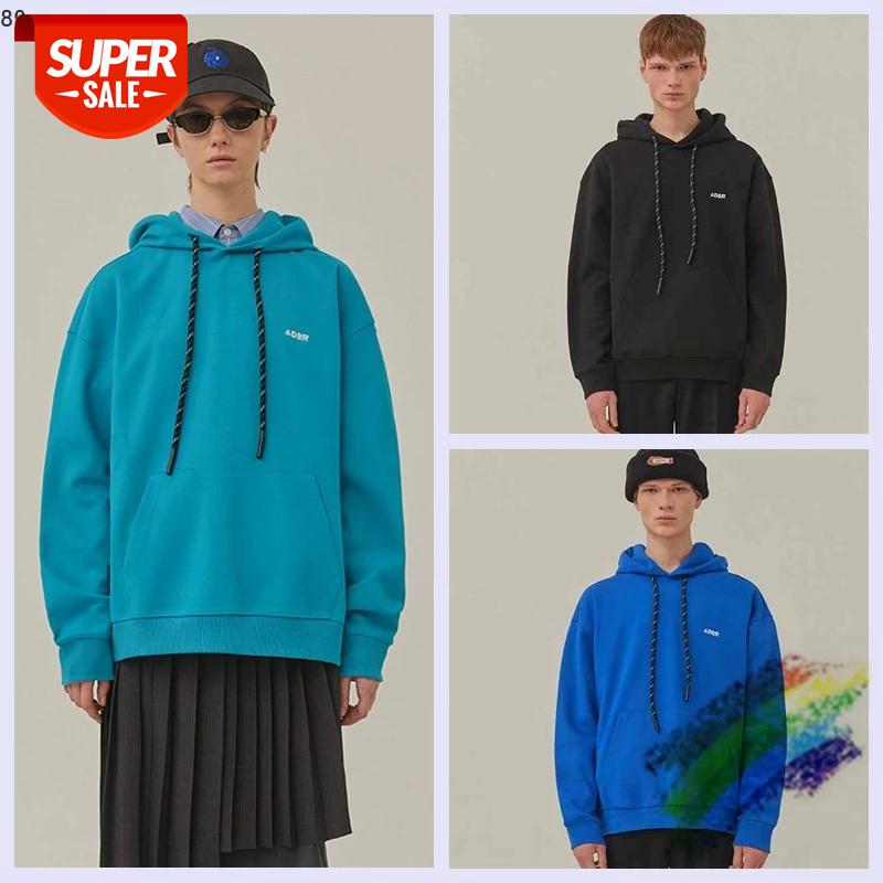 

2020FW Embroidery Logo Adererror Hoodie Hooded Men Women 1:1 Top Quality Cotton Blue Black Ader Error Pullovers #ws2B