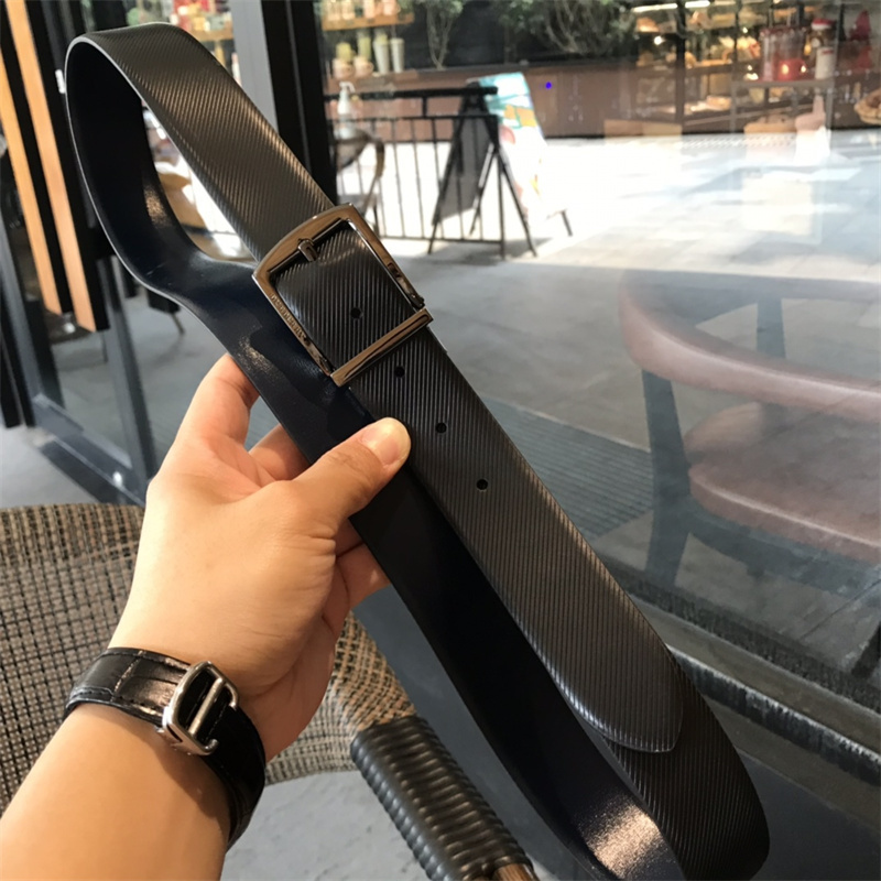 

Top Genuine Leather Gun Buckle Black Belts For Men Jeans Luxury Classic Brand Designer Fashion Belt Gifts Box