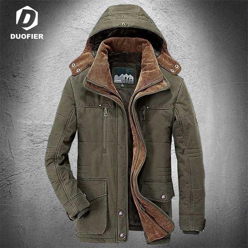 

Men's Winter Jacket Parka Mid-length Plus Velvet Thick Warm Multi Pocket Jackets Solid Parkas Male Coat Large Size Clothing 211204, Wish601coffee