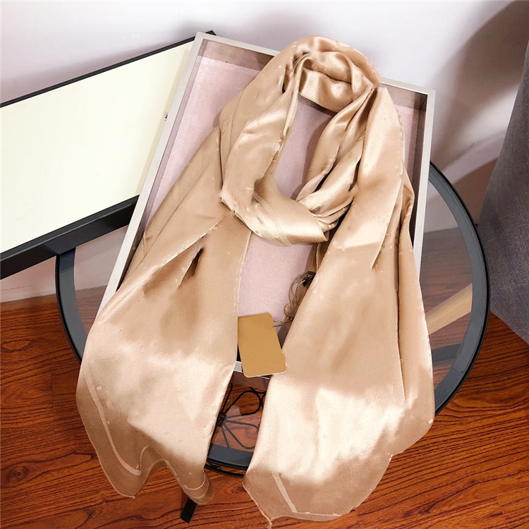 

2021 High quality Fashion autumn and winter brand silk scarves timeless classic, super long shawl fashion women's soft silk scarves 180*90cm, Blue;gray