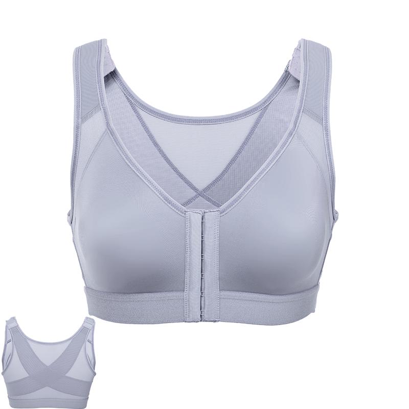 

Bras Women's Full Coverage Non-padded Wire Free Front Closure Bra, Adobe rose07