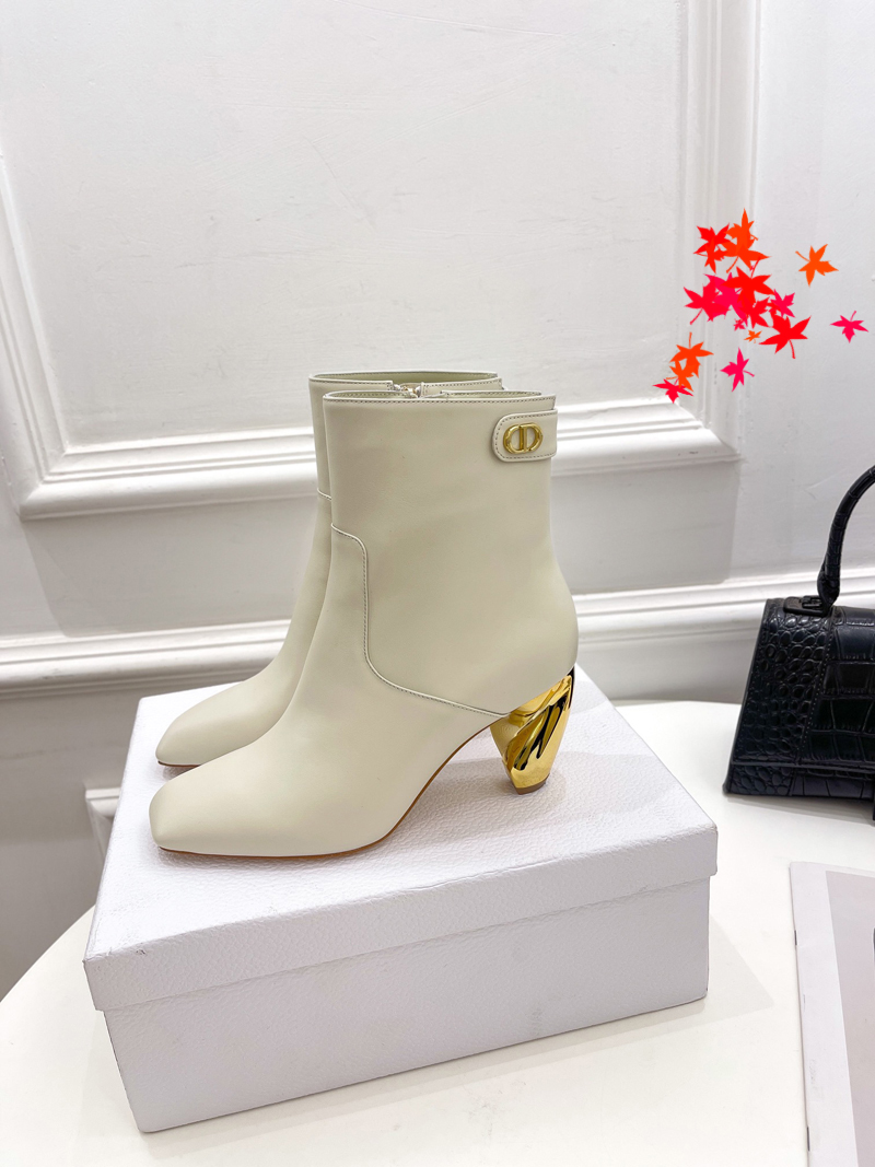 

2022 Top Quality Winter Women Dress Boots High Heels design Leather Boot knitted sock-like flats biker luxury designer shoes Tall Ankle Booties with logo and box -G110, Picture color