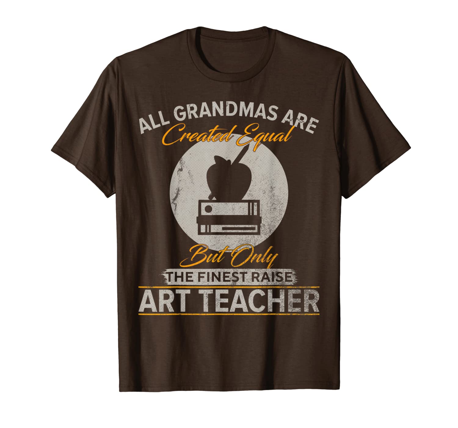 

vintage only the finest grandmas raise art teacher funny t-shirt, White;black
