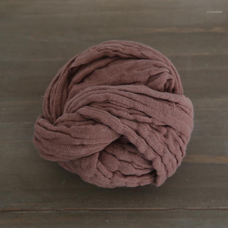 

Brown Baby Wrap Props Crinkle Newborn Swaddle Wraps Newborn Photo Prop Stretch Knit Layer Basket Layering Fabric Cotton Layer1, As photo