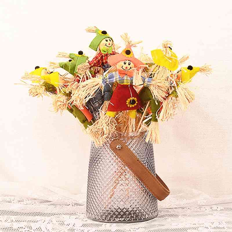 

Witch clown doll Scarecrow packaging making bouquet DIY material flower art
