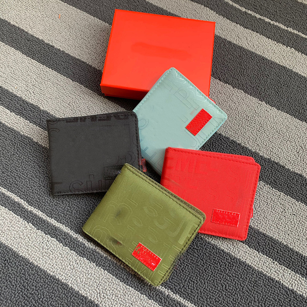 

4 colors wallets men women fashion sport Purse Mens Wallet 11*6cm black red green light blue, Red;black