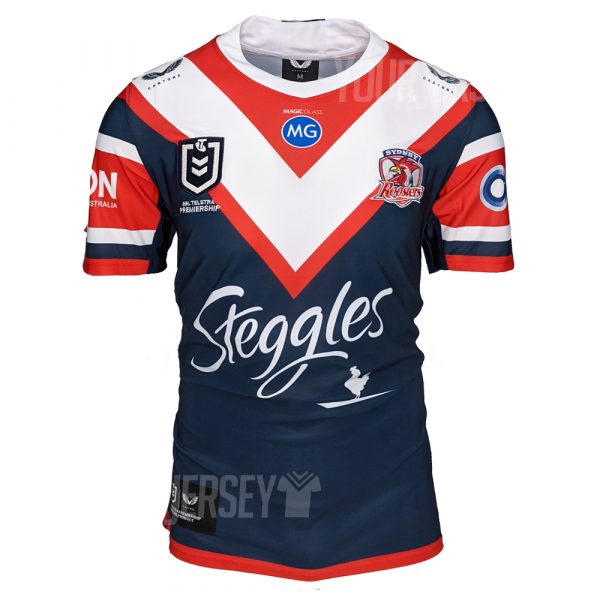 

2021 SYDNEY ROOSTERS HOME RUGBY JERSEY size S--L-XL-XXL-3XL-4XL-5XL, Black