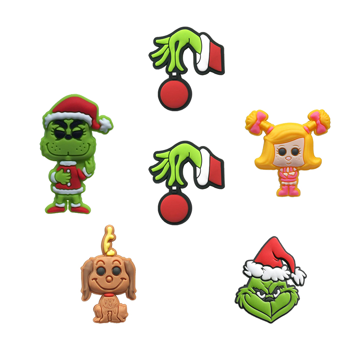 

Wholesale New design PVC DIY custom cartoon clog shoe charms decorations accessories for croc charm