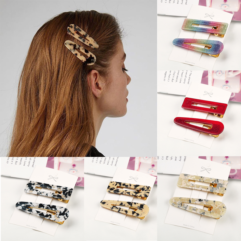

Woman Hairpins Sets Acetate Hair Clips Girls Barrette Hair Accessories Headwear Barrettes Women Hairgrip Ornaments