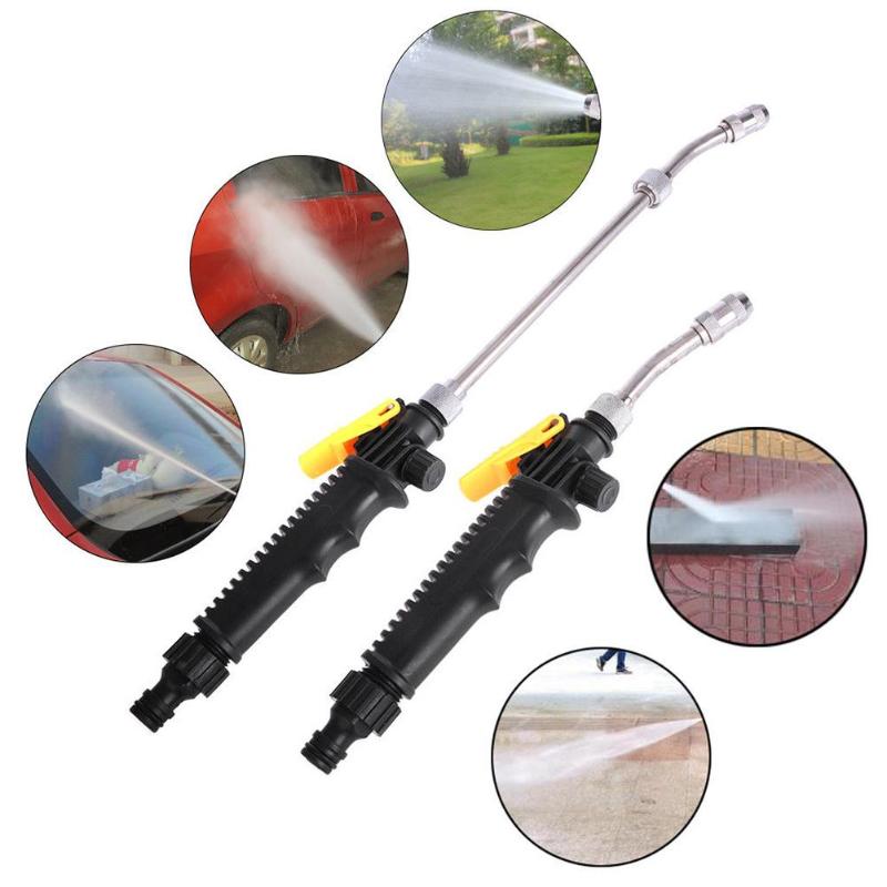 

High Pressure Power Washer Metal Water Gun Spray Nozzle Car Wash Spray Garden Cleaning Tool Washing Tool Kit, 30cm
