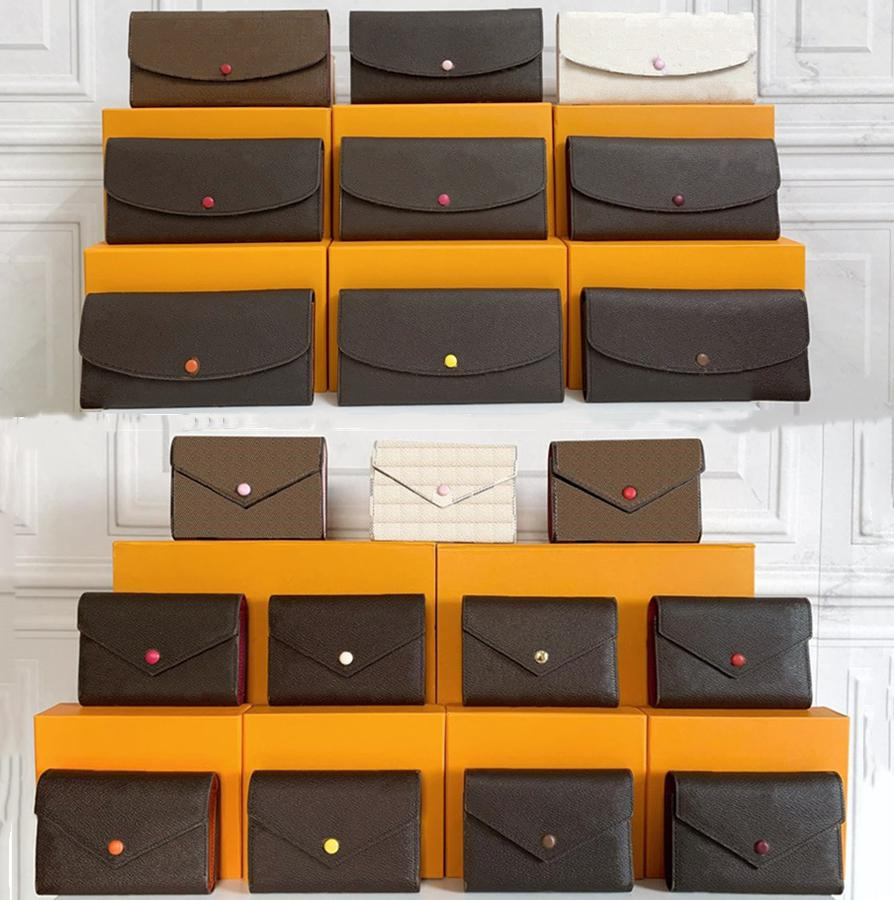 

brand desinger Top quality women original box purses pu leather multicolor short wallet Card holder Holders classic zipper pocket wallets long purse, No box
