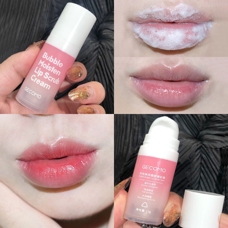 

Ultra Hydrating Lip Scrub Cream Soft Lips Gentle Exfoliation Moisturize Skin Mild Bubbling 12g