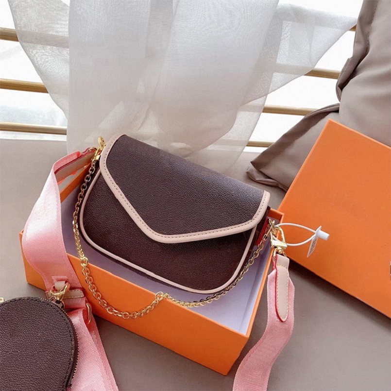 

Design wallet top high quality women purses card holder bag womens wallets classic purse fashion Mini 2pcs accessories crossbody bags with box, Red;black