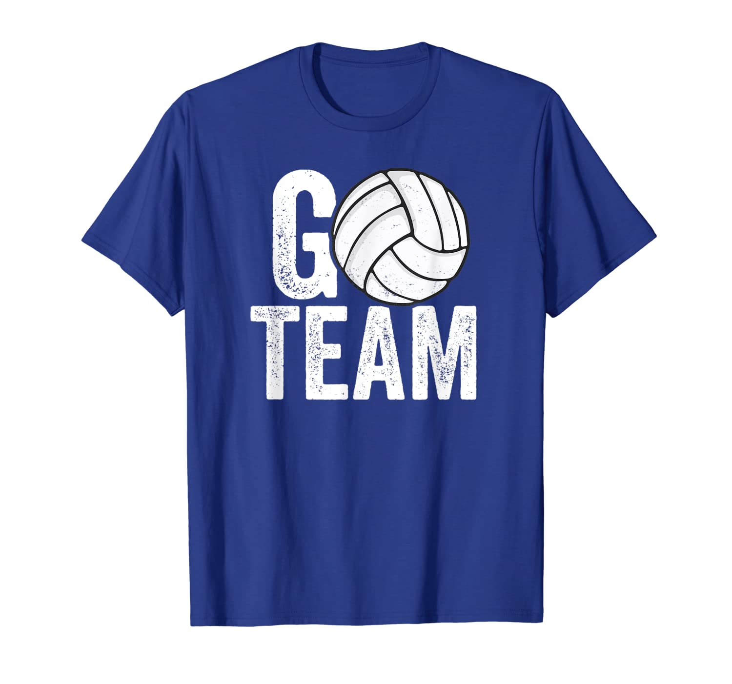 

Go Team Volleyball T-Shirt Player Team Coach Mom Dad Family, White;black