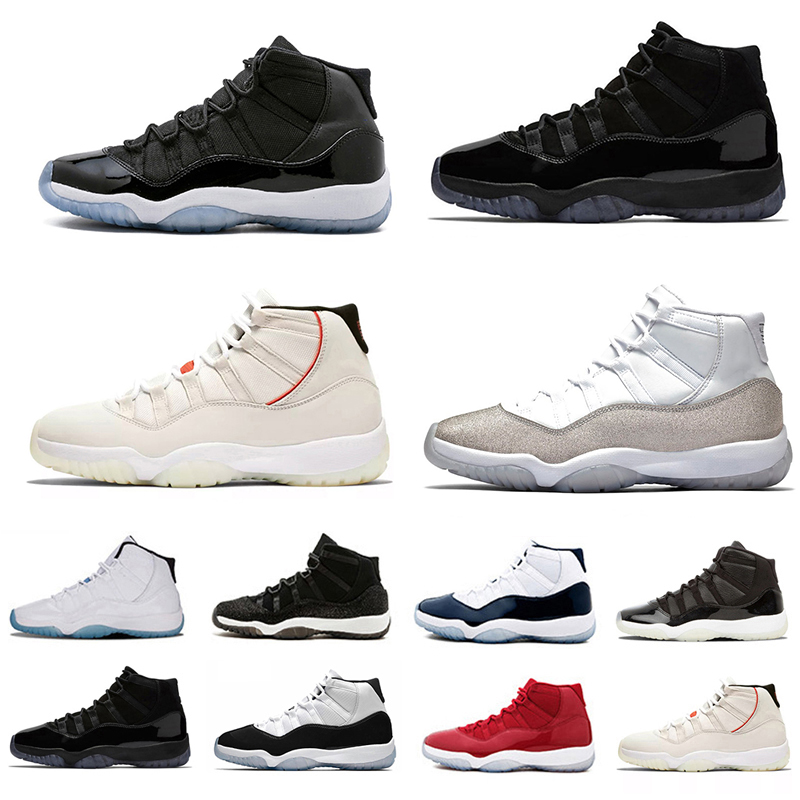 

2022 Jumpman 11 11s mens basketball shoes Jubilee Space Jam Platinum Tint Metallic Silver Legend Blue Gym red High Concord High women trainers sports shoe Top Quality, Pay for box