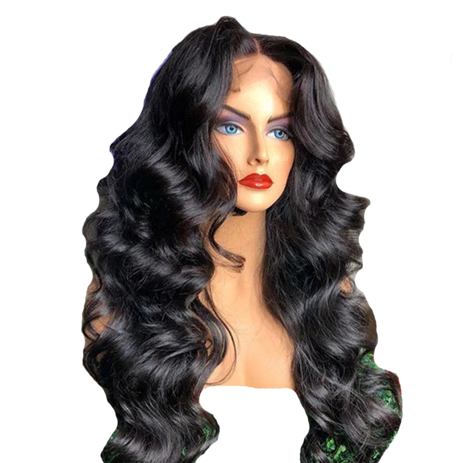 

Hot Thick HD transparent Lace Front Human Hair Wigs DIVA 250 Density loose Wave 360 Lace Frontal Wig 360 Closure Full lace Wig, Black;brown