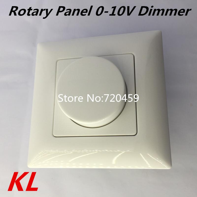

2pcs Rotary Panel 0-10V Dimmer With LED Remote Control 2.4GHz RF Output Input85-260V KL Dimmers