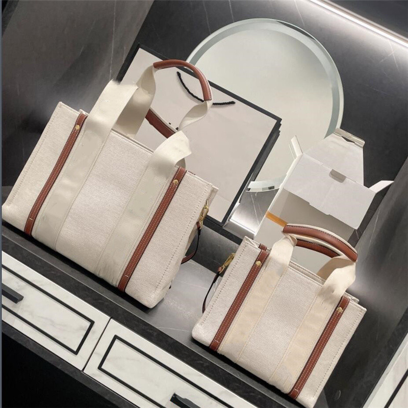 

Top Women handbags WOODY Tote shopping bag handbag high quality canvas fashion linen Large Beach bags luxury designer travel Crossbody Shoulder Wallet Purses, Make up the difference