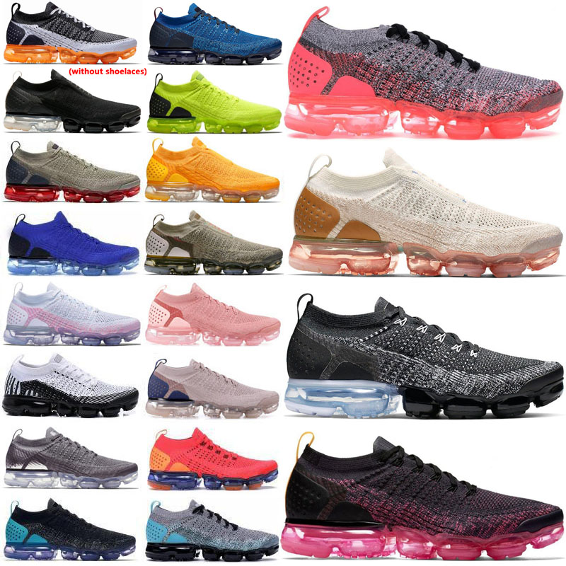 

Vaporm 2.0 Run Utility Mens Running Shoes Knit Fly 1.0 Triple Black CNY MOC Men Women Cushion Trainers Outdoors Sports Designer Sneakers Size 36-45, Shoe box
