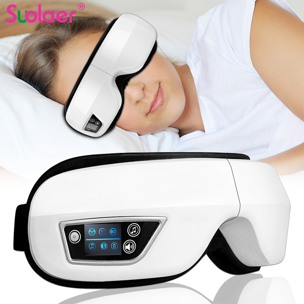 

Bluetooth Smart Vibration Eye Massager Eye Care Device Hot Compress Glasses Instrument Music Foldable Eye Protection Dropship