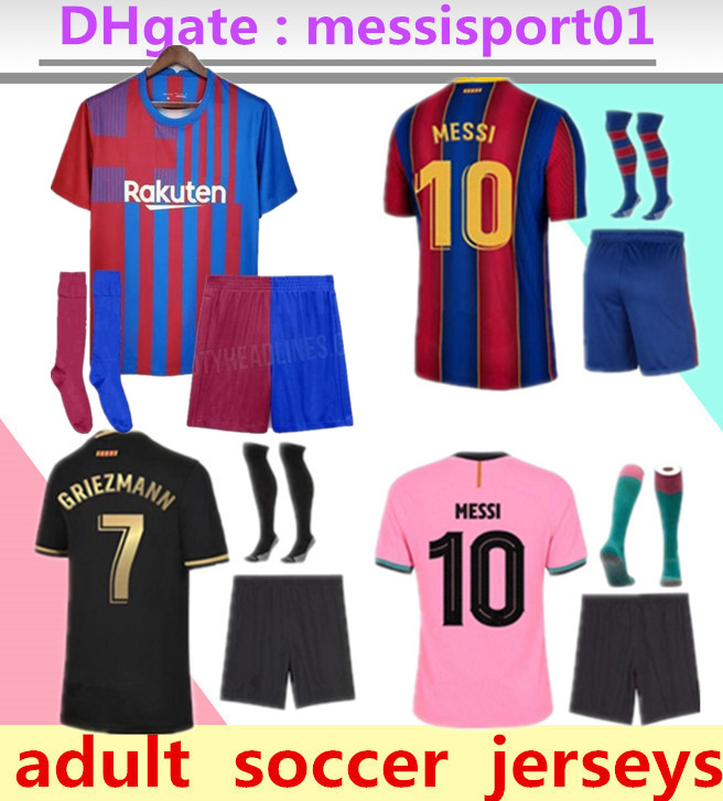 

adult kit Barcelona soccer jersey 21 22 ANSU FATI BARCA Camisetas de football shirt 21/2022 MESSI GRIEZMANN F.DE JONG COUNTINHO DEST jerseys, Black