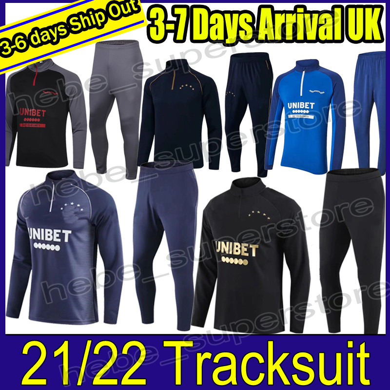 

2021 Glasgow Rangers fc football training suit Survetement 20 21 Soccer Jersey DEFOE HAGI MORELOS TAVERNIER Rangers men kids tracksuit chandal jogging, 1-888