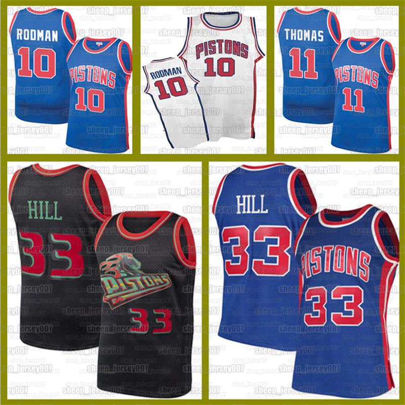 

Grant 33 Hill Pistons 10 Dennis Rodman Isiah Thomas RJ 9 Barrett Knicks JerseyPatrick 33 Ewing Jersey Reggie Miller Victor Oladipo, Black;red