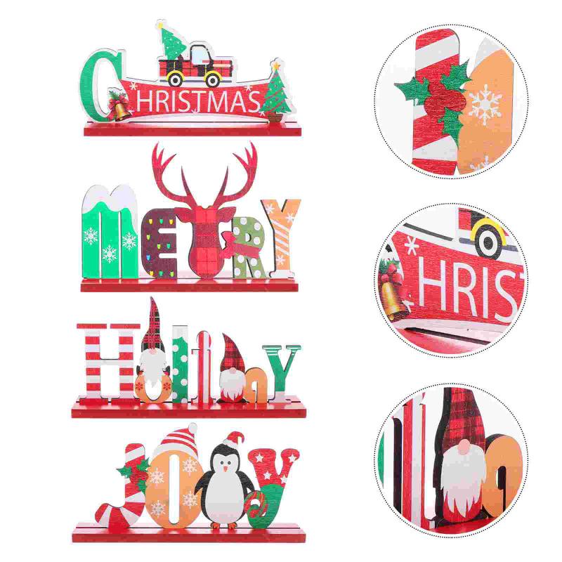 

Party Decoration 4Pcs Adorable Christmas Ornaments Decorative (Assorted Color)
