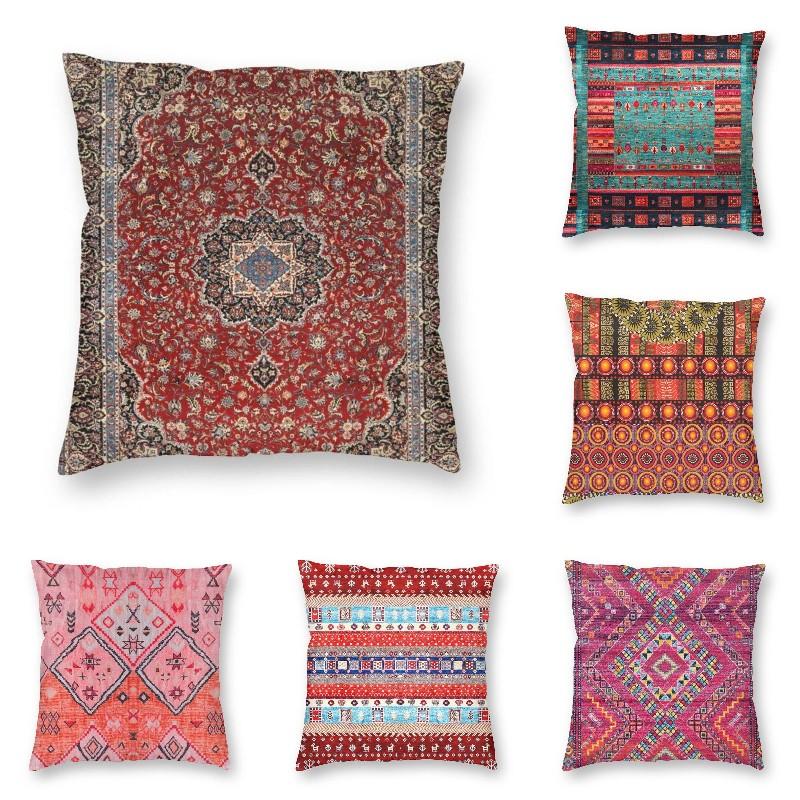 

Cushion/Decorative Pillow Vintage Oriental Traditional Moroccan Turkish Style Artwork Cushion Cover For Sofa Boho Geometric Throw Case Decor