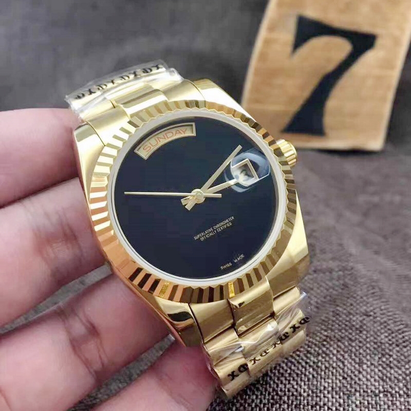 

17 types Top sell watch 18K Gold case Black dial mechanical self-winding glide smooth 40MM mens royal oaks watch sweeping watches, Slivery;brown