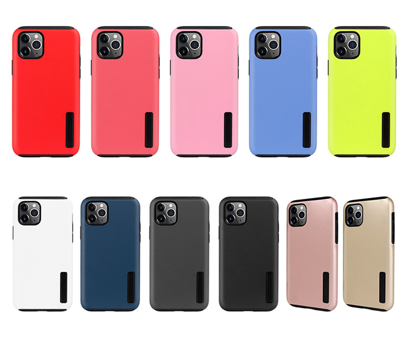 

For iPhone 13 12 11 Pro Max XR Hybrid Matte Case Armor Metal Cover xs MAX 6 7 8 Plus samsung note 20 ultra S21 S20 Plus S10, Mix color