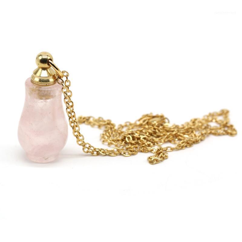 

Chains -selling Fashion Natural Stone Necklace Light Luxury High-quality Pink Crystal Jewelry Gift For Women Or Girlfriends