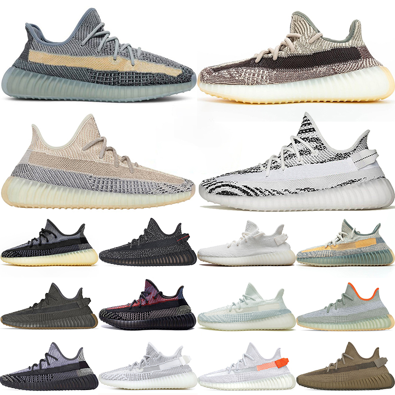 

Hot Ash Blue Pearl Stone Zyon Bred Running Shoes Zebra Cinder Asriel Black Static Reflective Mens Womens Sneakers Size 36-48, White;red