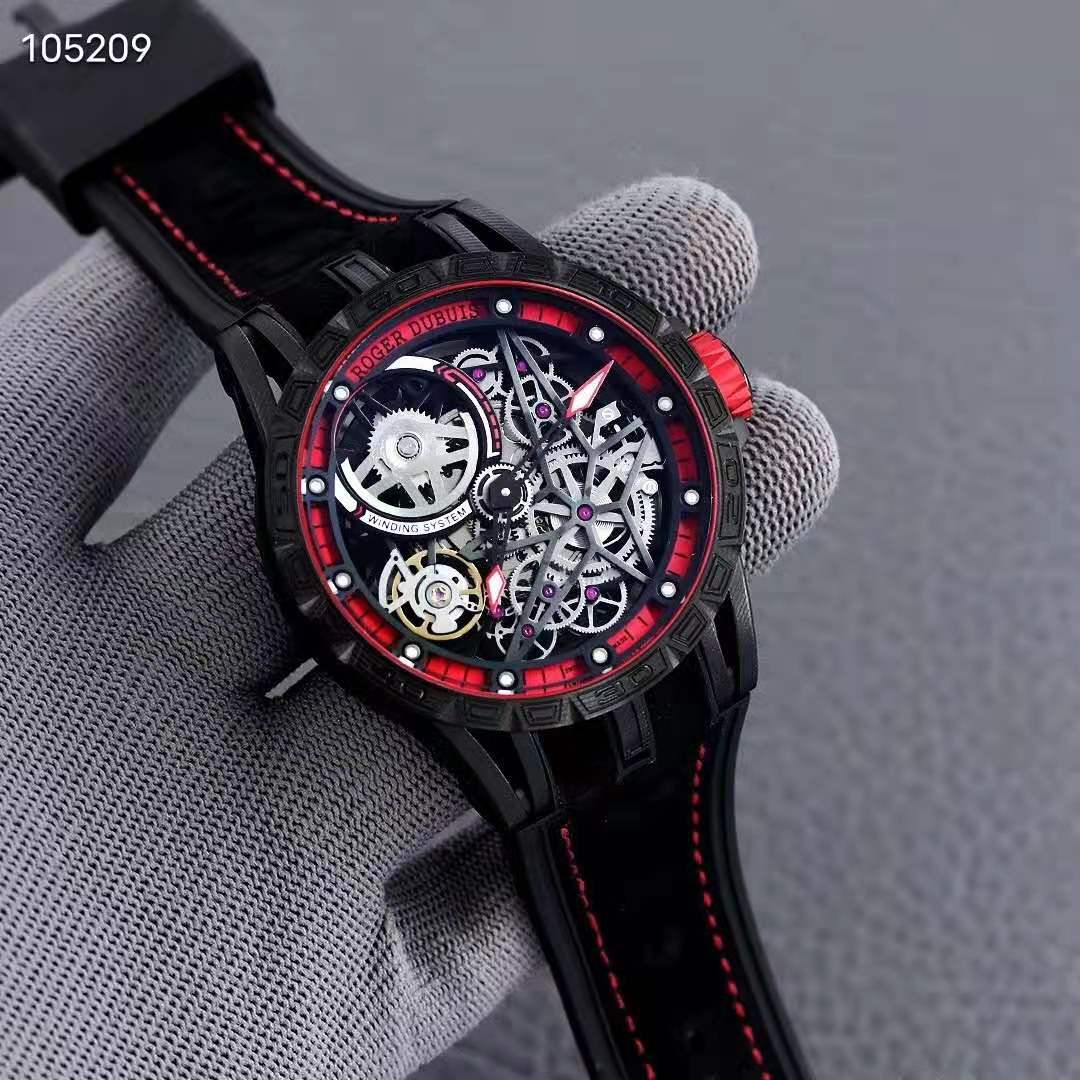 

rd820sq selfwinding movement equipped with miniature pendulum power storage 60 hours 46 mm, Slivery;brown