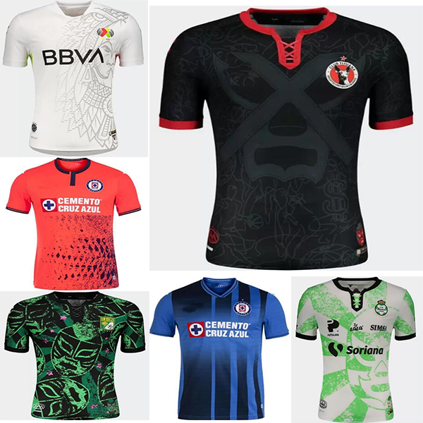 

21 22 Club America Soccer Jerseys 2021 2022 Santos Laguna leon Xolos de Tijuana Camisas de MEN Football Shirt special Pre-Match top ALL STAR HOME, Ivory