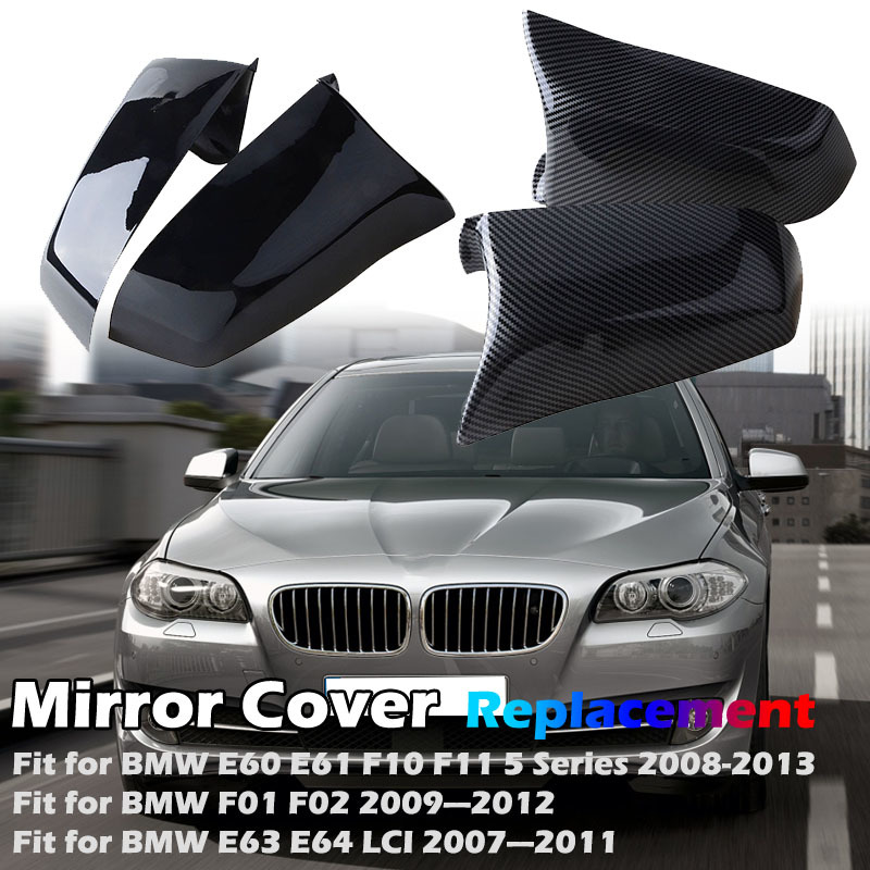 

Rearview Mirror Cap Wing Side Mirror Cover Fit For BMW E60 E61 F10 F11 2008-2013 F01 F02 2009 -2012 Performance Car Accessories