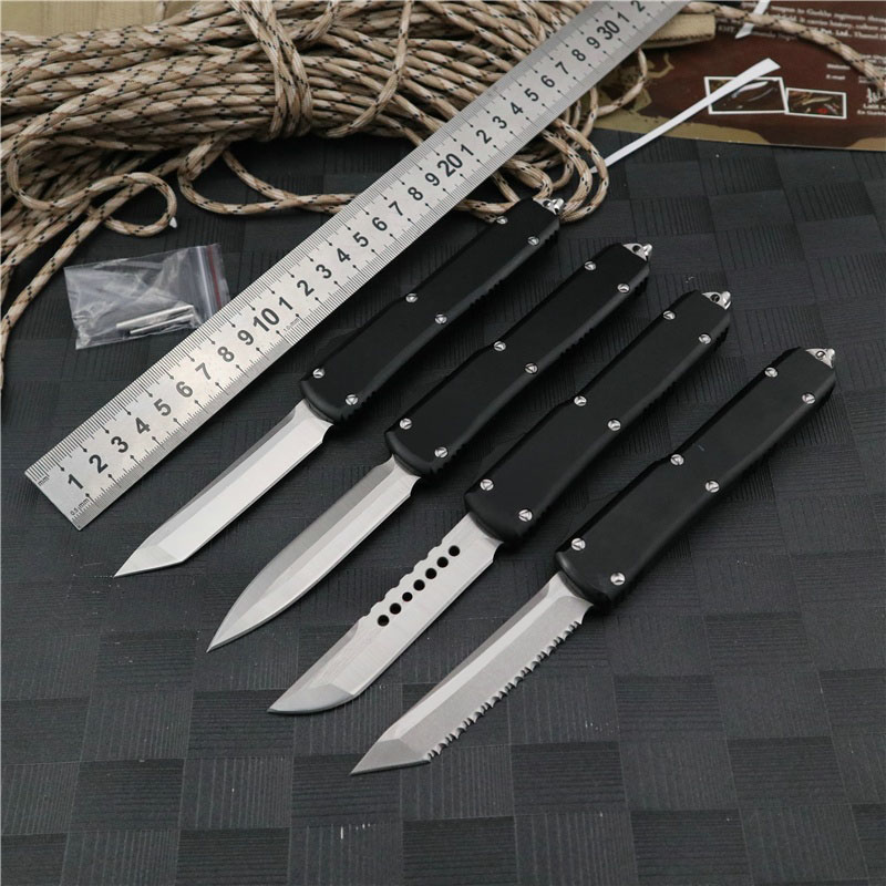 

US EU UK Style UT85 Double Action Automatic Knife Exocet Combat Dragon Hound Outdoor Self Defense Hunting Tactics Pocket Survival Auto Knive