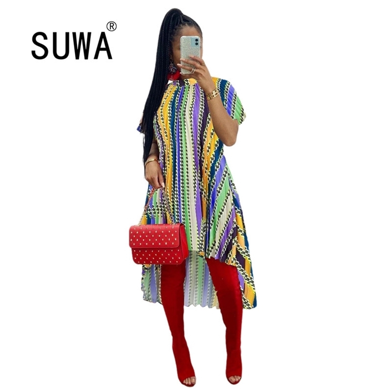 

Sexy Fashion Multicolor Women's Dress Sale Summer Outfits Short Sleeve Vintage Casual Boho Midi Dresses Streetwear 210525, Orange