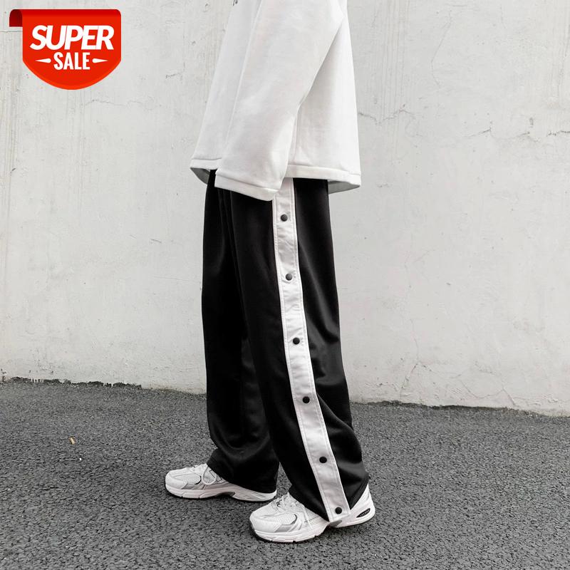 

HIP HOP 2021 Spring Autumn Black Streetwear Pants Fashions Joggers Casual Sweatpants Track Men'S Sweat Trouser #L12S