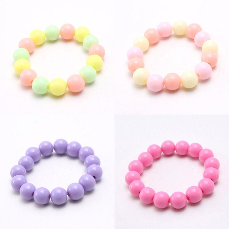 

Beaded, Strands N84D Princess Bracelets 10Pcs For Kids Girls Pearl Bead Teen Jewelry Set Party Favor Costume Pretend Play