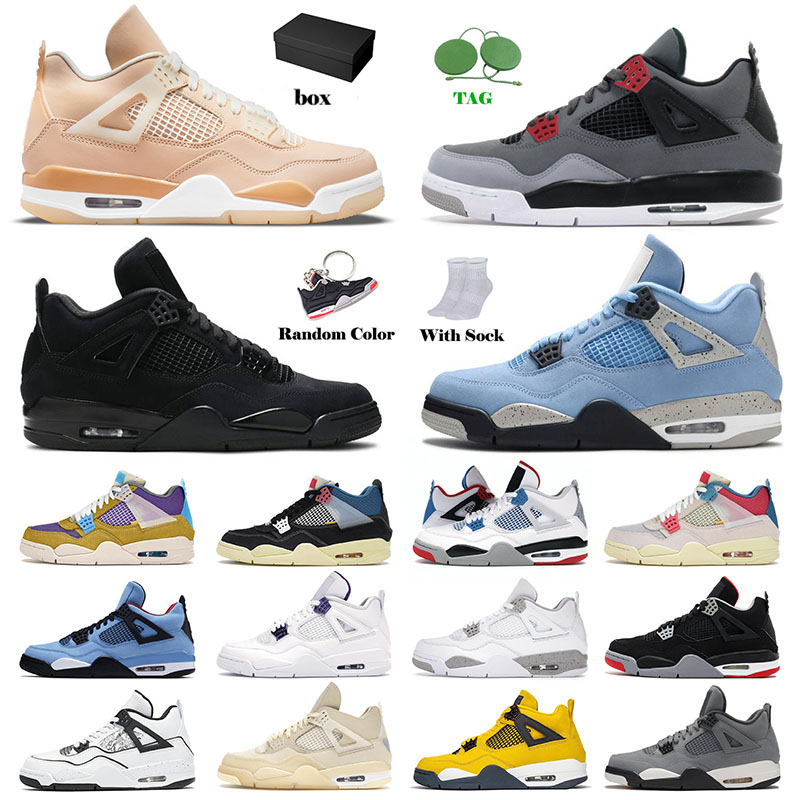 

Original Jumpman 4 4s VI Mens Basketball Shoes Sail University Blue Infrared White Oreo Cactus Jack Bred Black Cat Analyzes What The Sports Sneakers Trainers With Box, D1 sail 36-47