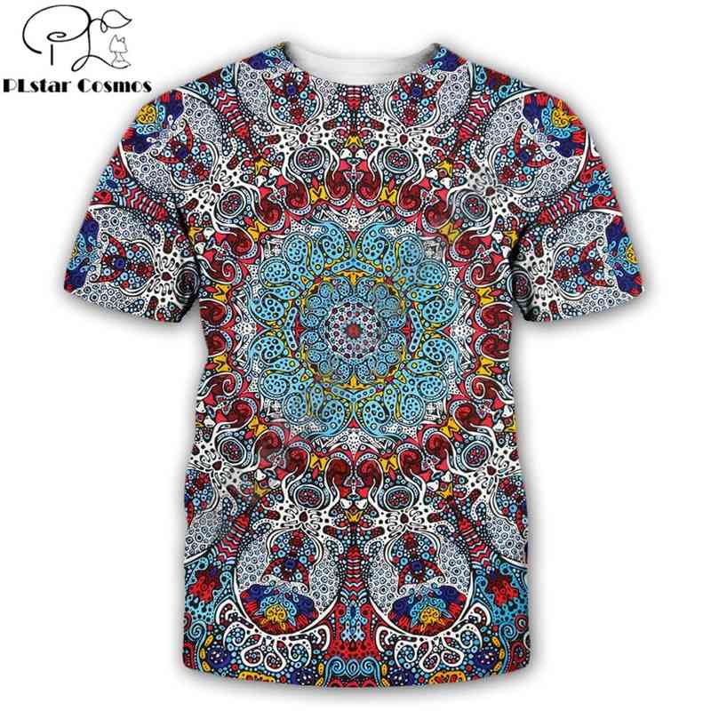

Fashion Trippy T-shirt Glow in the Dark 3D Psychedelic Printed Men Women Short Sleeves Summer Streetwear Casual T shirt 210629, Color as the picture