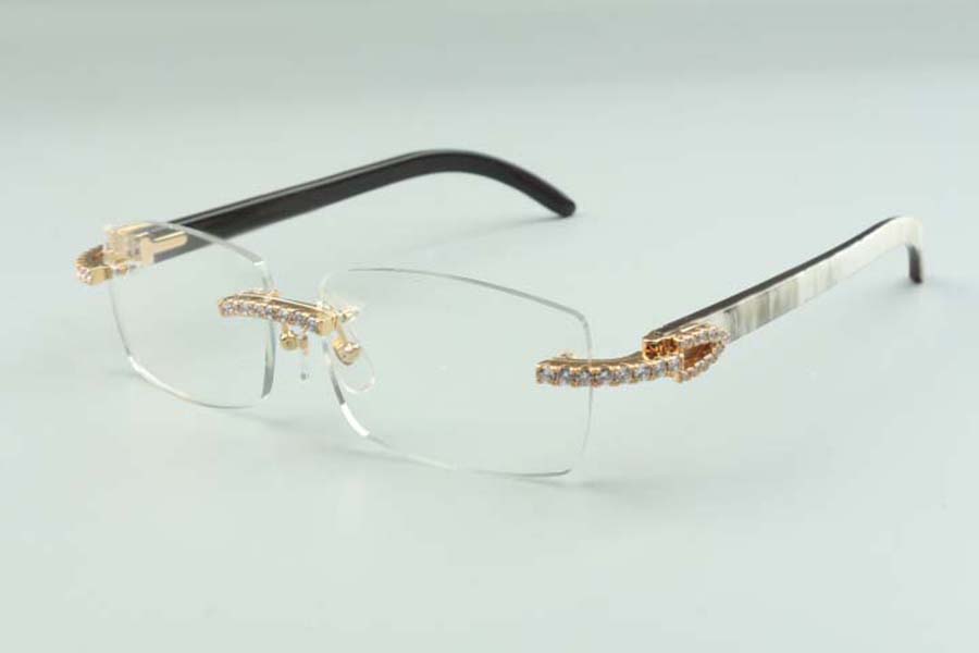 

endlesses buffs diamonds sunglasses frames 3524012 with natural hybrid buffalo horns legs and 56mm lens