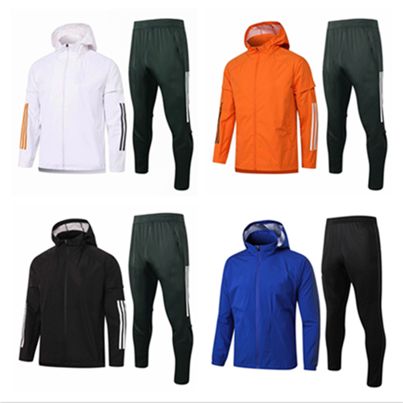 

2020 2021 man Cavani mens windbreaker pogba jacket Utd hooded tracksuit soccer Dust coat Rashford football wind coat hoodie Windproof, Gray