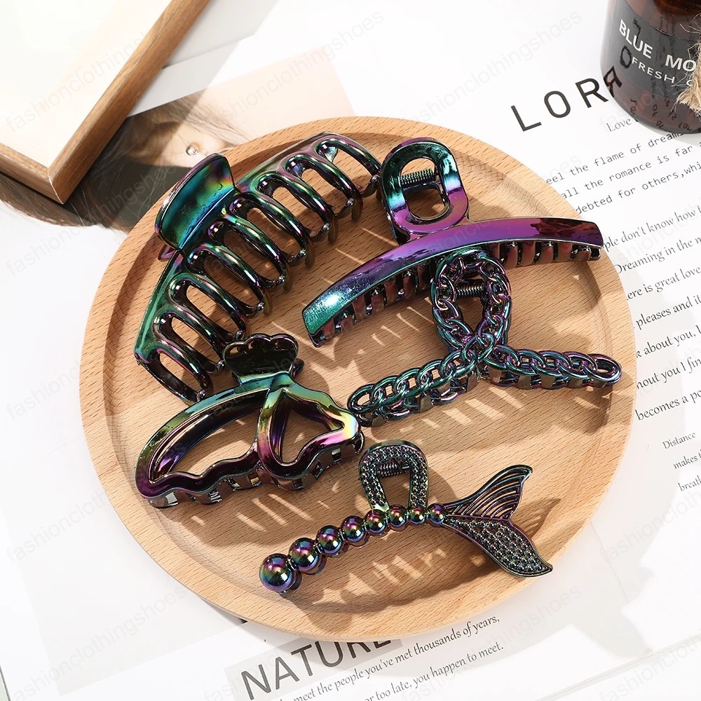 

Colorful Hairpin Hair Claws Barrettes For Women Ponytail Cilp Headwear Fashion Hair Accessories, Mixed color