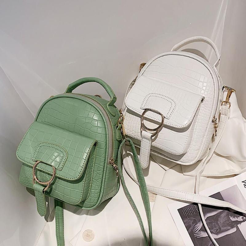 

Crocodile pattern Tote bag 2021 New High-quality PU Leather Women's Designer Handbag Travel Shoulder Messenger Bag Rucksack, Black