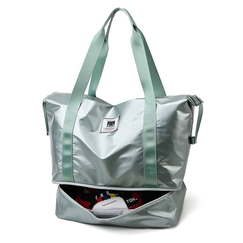

2021 Travel Bag Nylon Women Travel Bag Tote Handbag Large And Small Size Shoulder For Women Weekend Work Out 50, Black